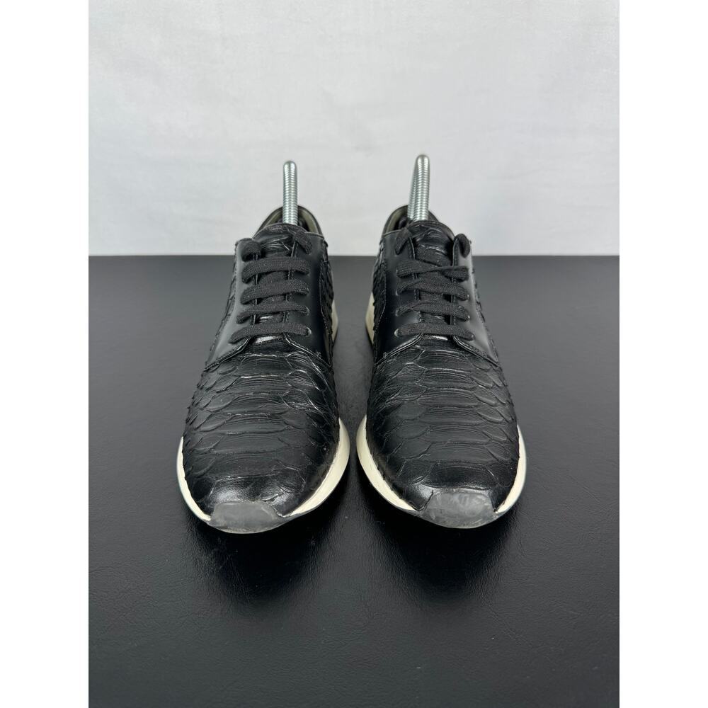 Vince Rayner Python Print Black Leather Sneaker S… - image 5